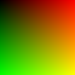 green red square